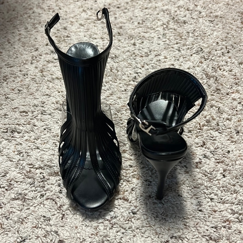 Sexy black stilettos